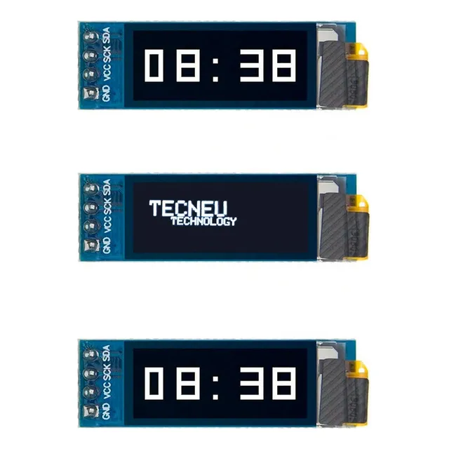 3 Piezas De Ssd1306 Pantalla Lcd Oled I2c 0.91 128x32 