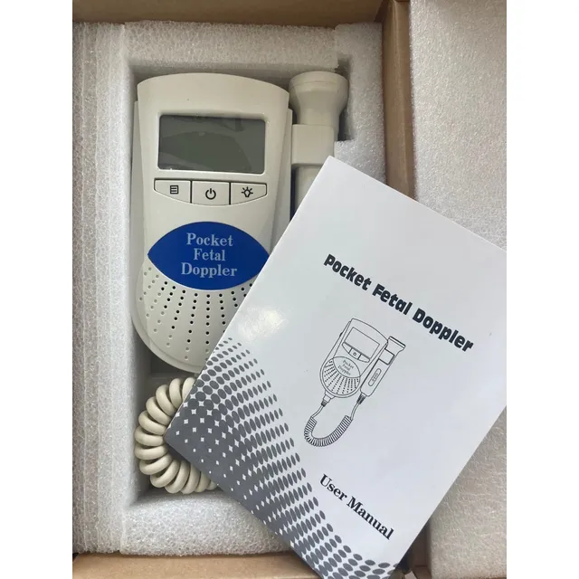 Doppler Fetal Portátil Con Pantalla Para Escuchar Latido