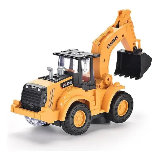 Camión Súper Excavador Con Luz Y Sonido- Juguete Para Niños Personaje Camión Excavador