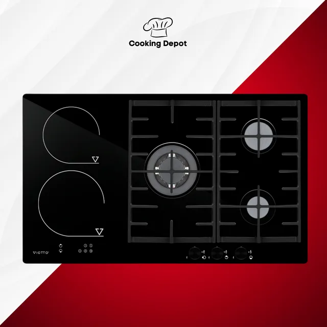 Tope De Cocina Dual (electrico + Gas) - 75cm - Viotto