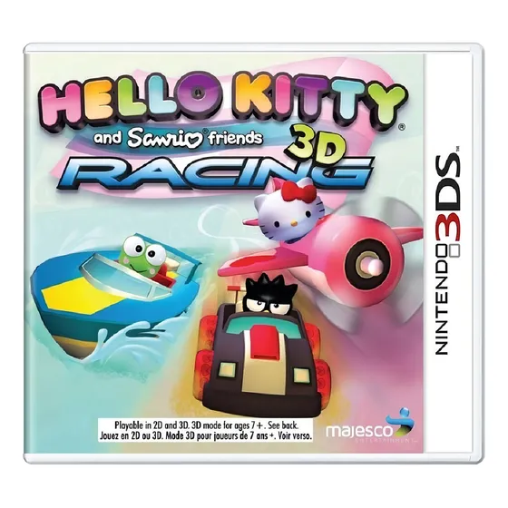 Juego de Midia Física Hello Kitty y Sanrio Racing Nintendo 3ds