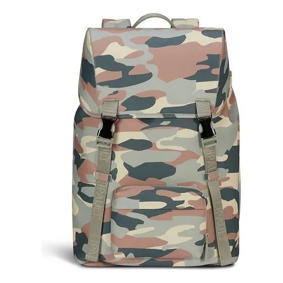 Mochila Lipault Lost In Berlin Exile Bp Fashion Exile Camo Color Multicolor Diseño de la tela CAMO BUTTER/ROSEWOOD/SAGE