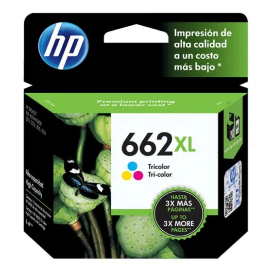Cartucho De Tinta Hp 662xl Color Tricolor De 8.5 Ml