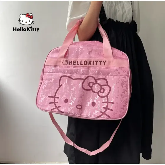 Bolso Impermeable Multiusos Hello Kitty - Ideal Para Viajes