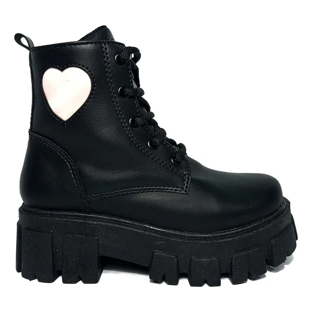 Borcegos Botas De Nena Botitas Con Cordones Comodo Livianos