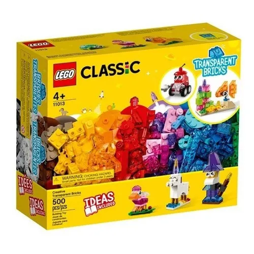 Caja De Ladrillos Transparentes Creativos Lego Cantidad De Piezas 500