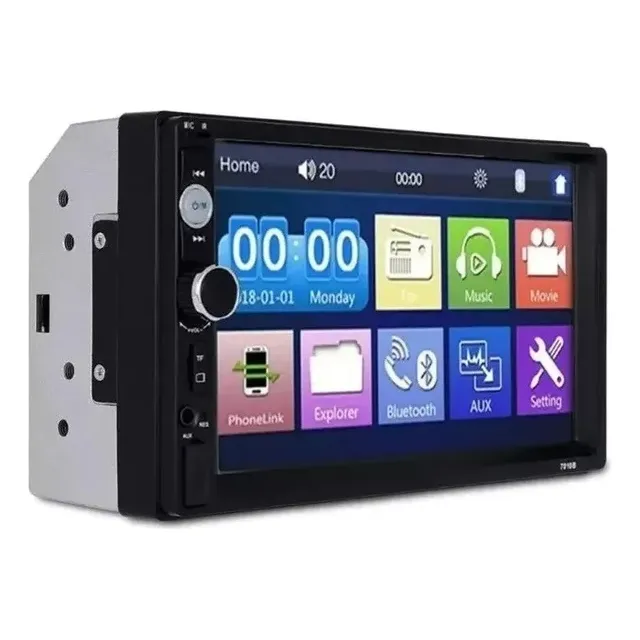 Radio Auto 2 Din Mirror Link Bt Pantalla Tactil Mp5 Estéreos