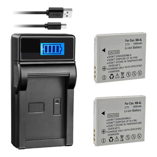 Cargador+ 2 Batería Nb-4l Para Canon Powershot Sd630 Sd750 Cargador+ 2 Batería Nb-4l Para Canon Powershot Sd630 Sd750