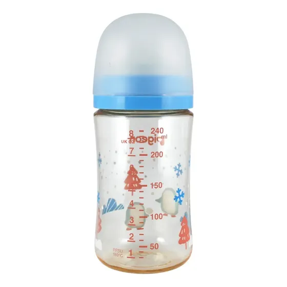 Mamadera Ppsu Pingüino 1 Softouch Pigeon 31231 Azul Pingüino
