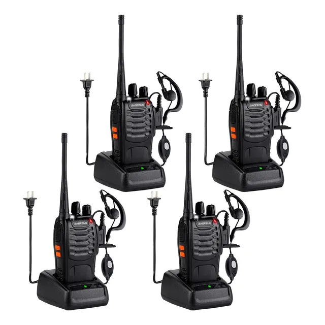 Radios Baofeng 888s Walkie-talkies 4pcs Color Negro