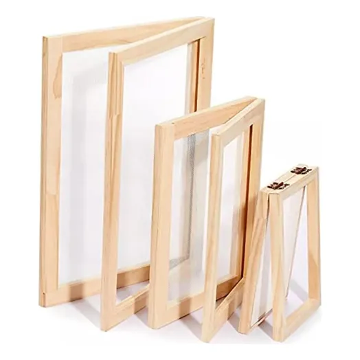 Kit De Tela Para Fazer Moldes De Papel De Madeira De 3 Taman
