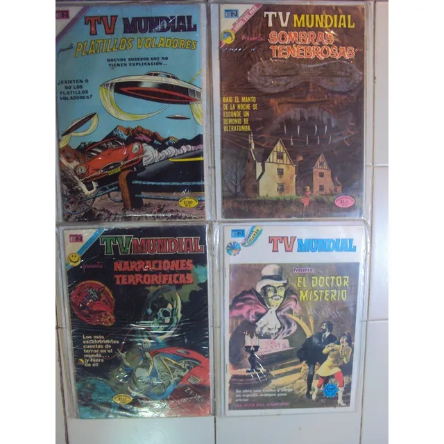 Lote De 4 Comics: Tv Mundial.