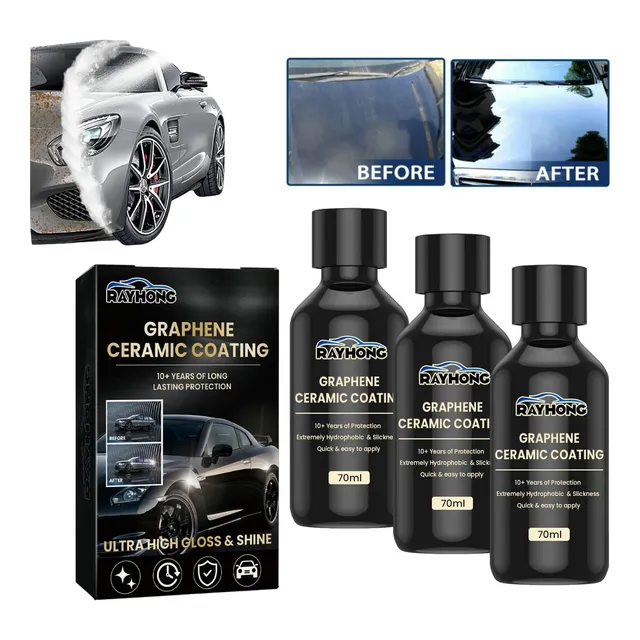 3×revestimiento Cerámico Grafeno W For Automóviles C