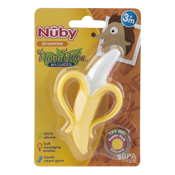 Mordillo Banana Silicona Nuby 782 Color Amarillo