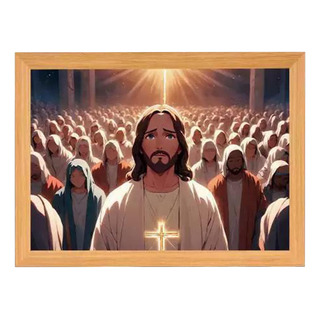 Luz Led Enchufable J De 8 Pulgadas Art Of Jesu With Crowd 70 Luz Led Enchufable J De 8 Pulgadas Art Of Jesu With Crowd 70