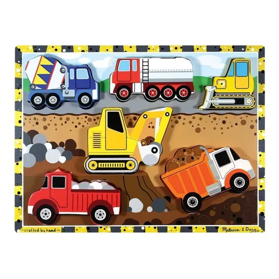 Rompecabezas Chunky Construcción Melissa & Doug