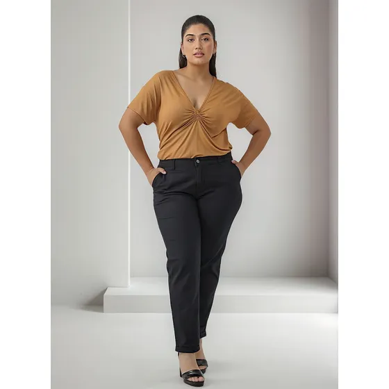 Pantalón Gabardina Cuor Di Mela Mildur 5559 Mujer
