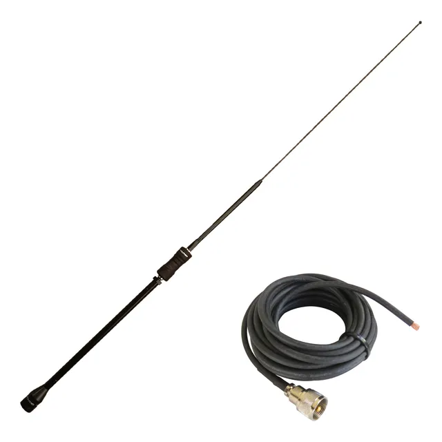 Antena Px Argentina Viuva Negra Bobinada + Cabo Coaxial Rg58
