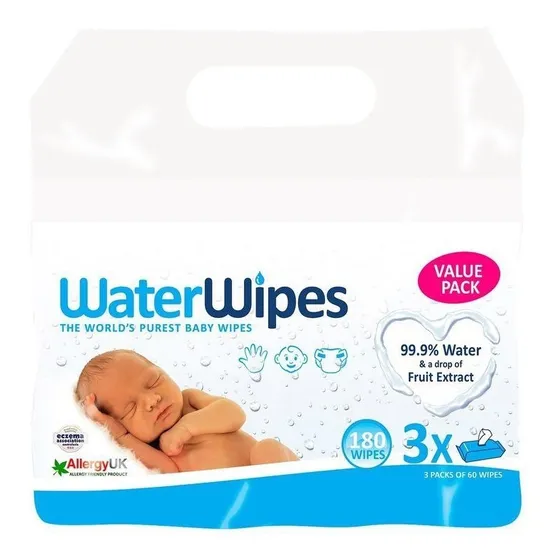 Toallitas Húmedas Waterwipes 3x60 Uns