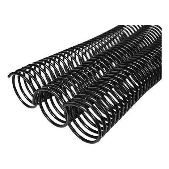 Espiral 17mm Encadernação Até 100 Folhas Preto 100 Unidades