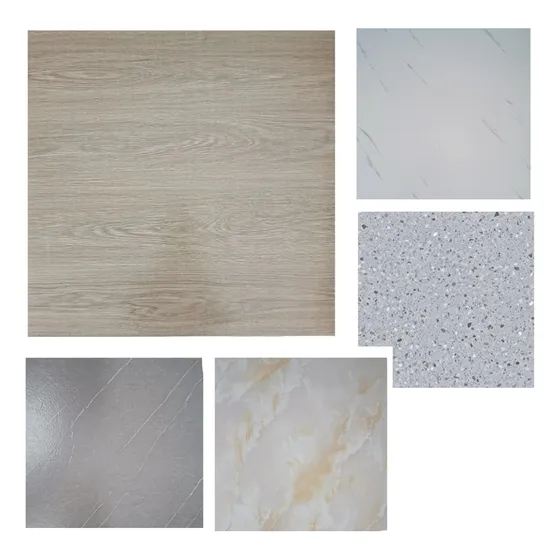 Piso Autoadhesivo Tipo Baldosa Pvc Estilo Mármol X 12 Unidad