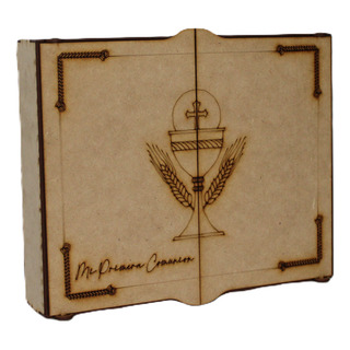 1 Caja Premium Para Biblia Y Vela De Primera Comunión En Mdf 1 Caja Premium Para Biblia Y Vela De Primera Comunión En Mdf
