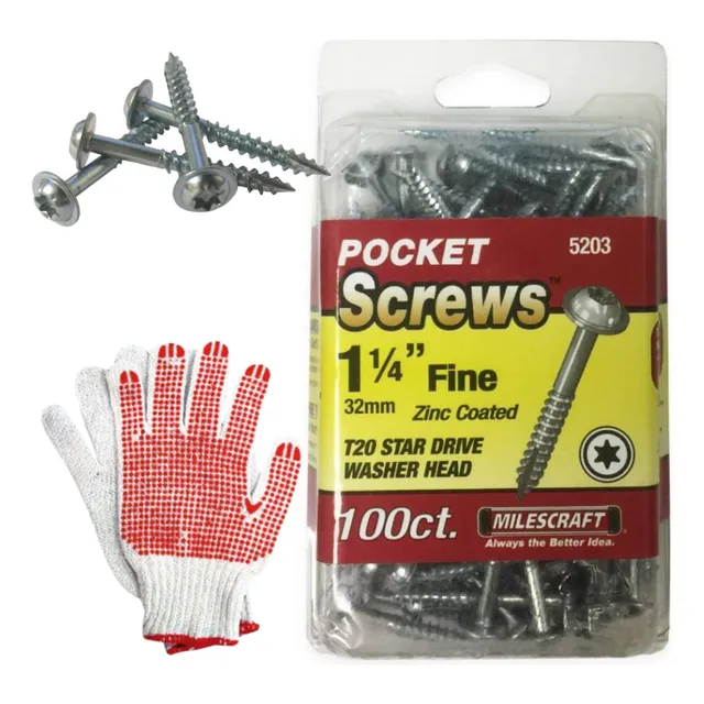 Tornillos Milescraft Torx Con Cabeza Bridada 1 1/4 Pulgadas