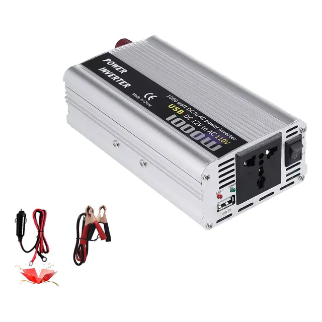 Convertidor De Corriente Auto Para Auto 1000w 12 A 110v