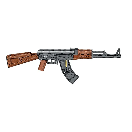 Rifle De Asalto Ak47 Building Blocks, Modelo Diy, Pistola De