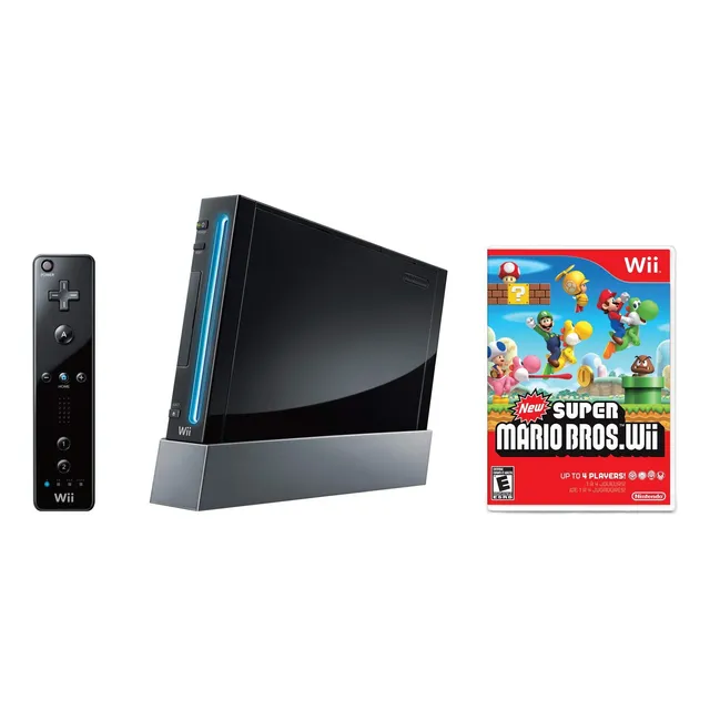 Consola Nintendo Wii Reacondicionada Negra + New Super Mario