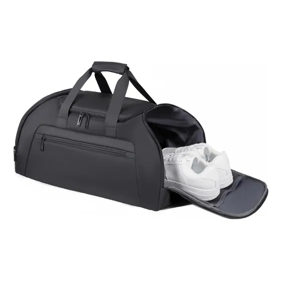 Mochila Bolso Deportivo Phull Gimnasio Botinero Impermeable Color Negro Liso