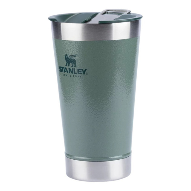 Copo Térmico Cerveja Com Tampa Stanley  Verde  473ml
