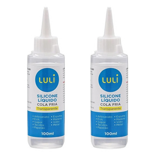 2 Colas De Silicone Liquido 100ml Cola Artesanato Tecidos 2 Colas De Silicone Liquido 100ml Cola Artesanato Tecidos