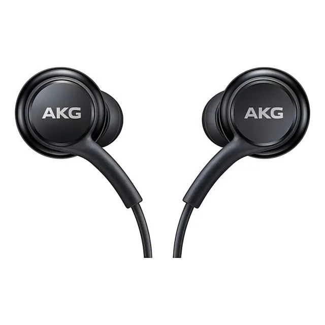 Audífonos Manos Libres Samsung Akg Color Negro Conector Usb Tipo C Modelo EO-IC100 Control Remoto Con Volumen Incluye Micrófono Sonido De Alta Calidad Cable Resistente