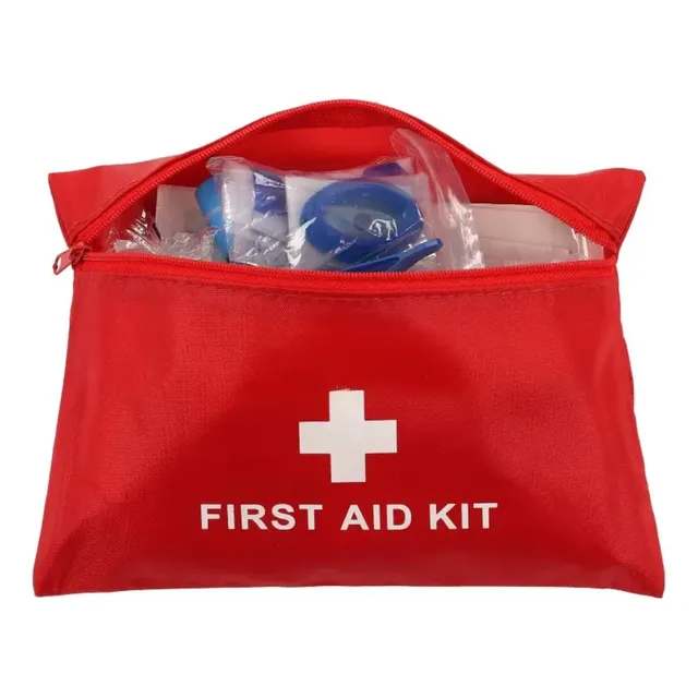 Bolso Portátil Primeros Auxilios Con Insumos Remedios