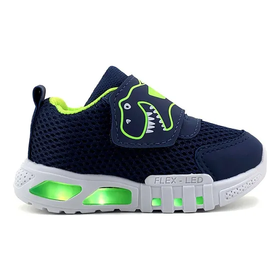 Tênis Infantil Masculino Com Luzes Led Promoção Top As328