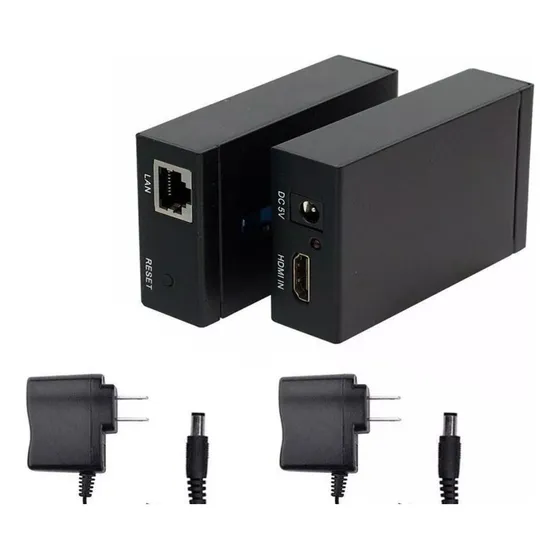 Extensor Adaptador Conversor Hdmi A Red Lan Ethernet 60 Mts