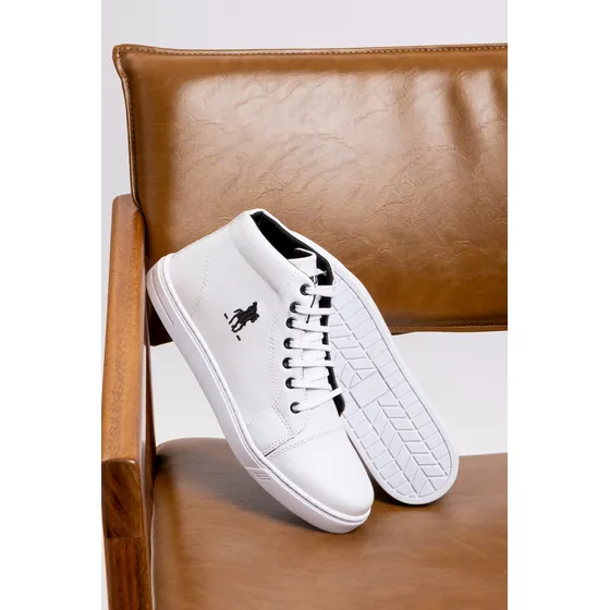Tênis Masculino Sapatenis Polo Plus Cano Alto Bota Original