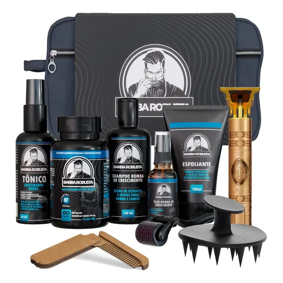 Kit Para Crescer Nascer Fortalecer Barba Barba Robusta