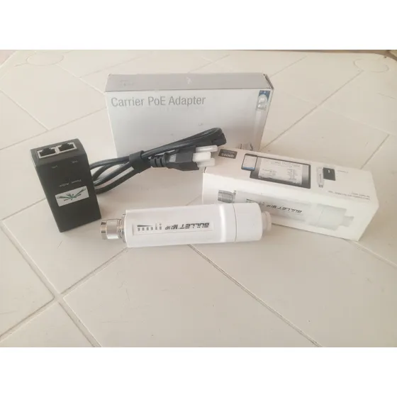 Ubiquiti Bullet M2hp + Poe.  Nuevo