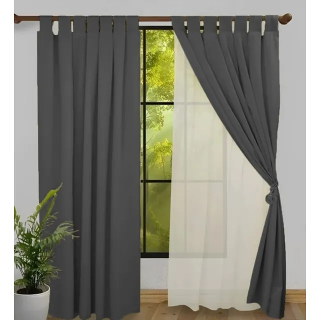 Cortina Ambiente Doble , 4 Paños