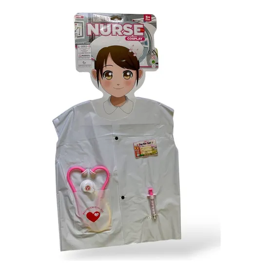 Disfraz De Enfermera Niñas - Con Accesorios Marca Cosplay