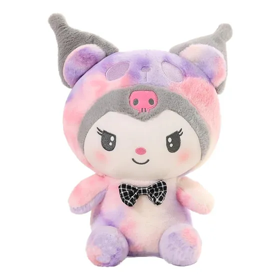Peluche Afelpado Kuromi Pijama De Colores Sanrio 43cm
