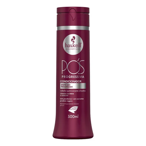 Condicionador Haskell Pós Progressiva Liso Prolongado 300ml