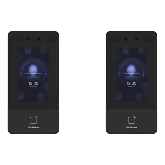 2x Terminal De Controle De Acesso Facial Ds-k1t342mwx Hik