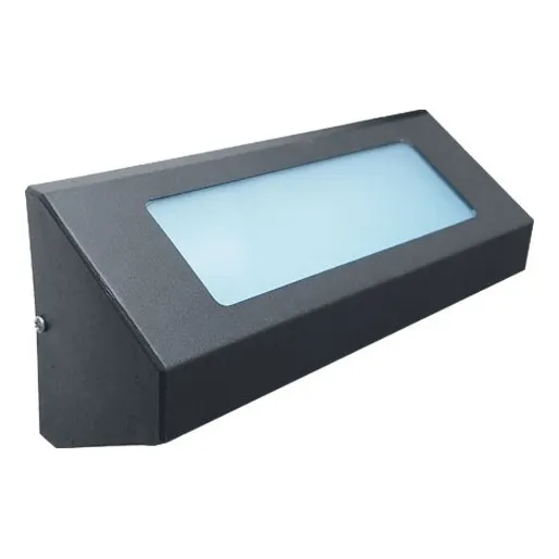Aplique Difusor, Bidireccional Monaco 1 Luz , Apto Led Estructura Negro