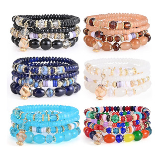 Conjuntos De Pulseras Bohemias Para Mujer, 6 Juegos Apilable Conjuntos De Pulseras Bohemias Para Mujer, 6 Juegos Apilable