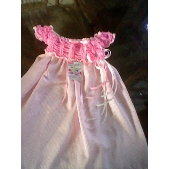 Vestidos Trajes Estilo Europeo Tejidos Bebés Crochet Niña
