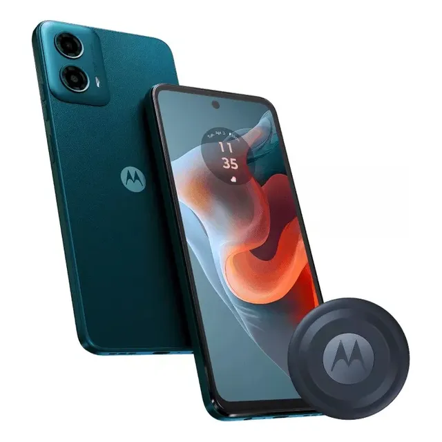 Celular G34 8gb 256gb Verde Oceano + Moto Tag Negro Motorola