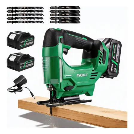 Serra Tico-tico 2 Baterias Ryoku 550w Com Acessórios 127/220v